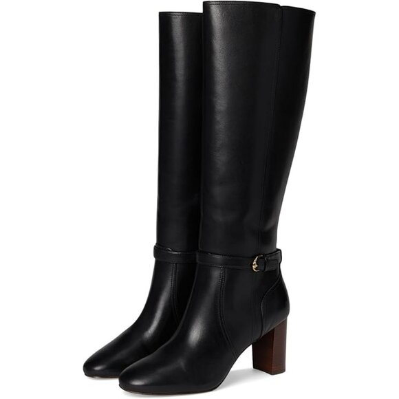 Cole Haan Shoes - Cole Haan Glendale Tall Boot - Color: Black Leather - Size: Women 7